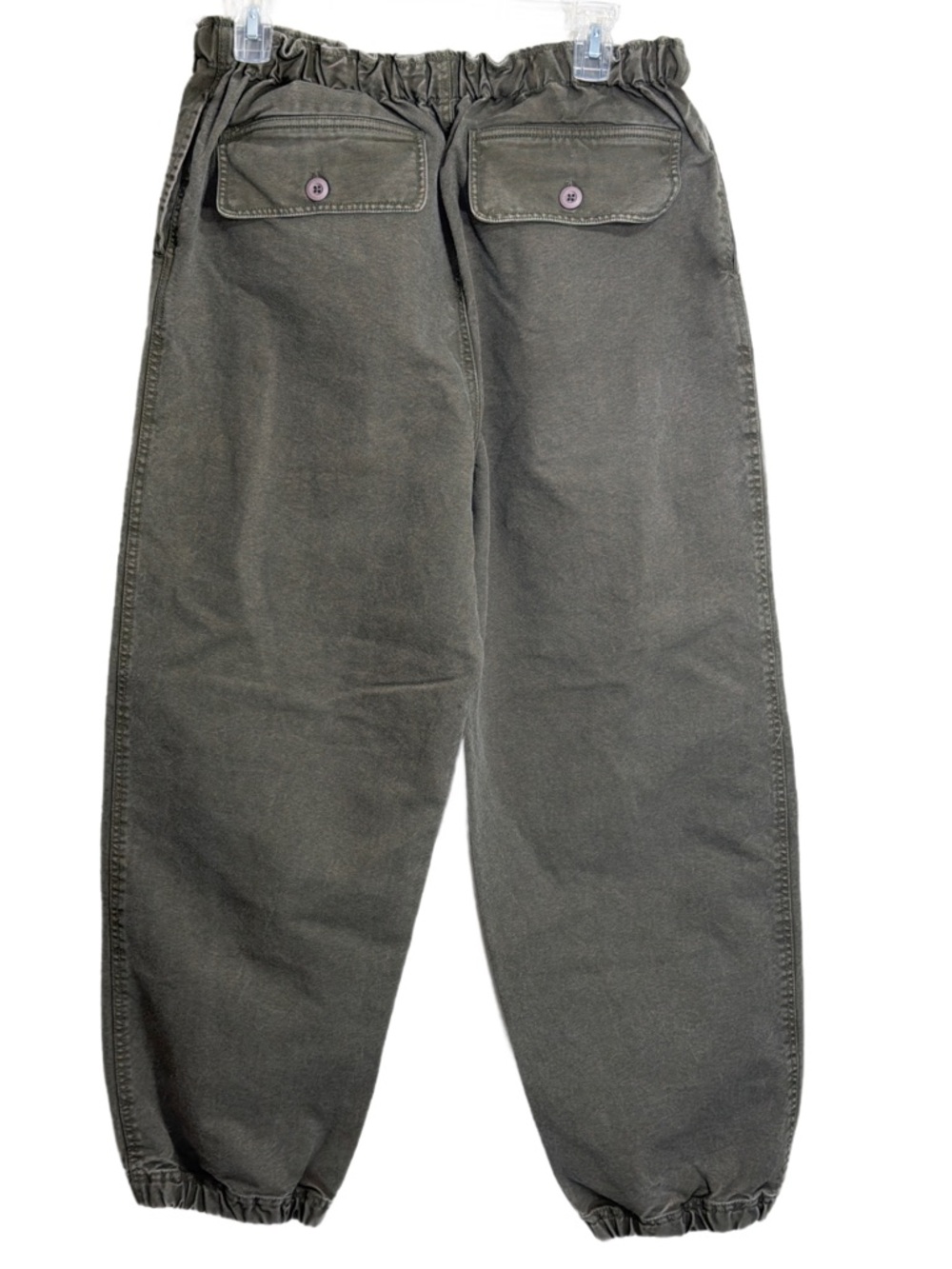 Free People River Stone Drawstring Cargo Joggers with Barrel Legs - Picture 4 of 12